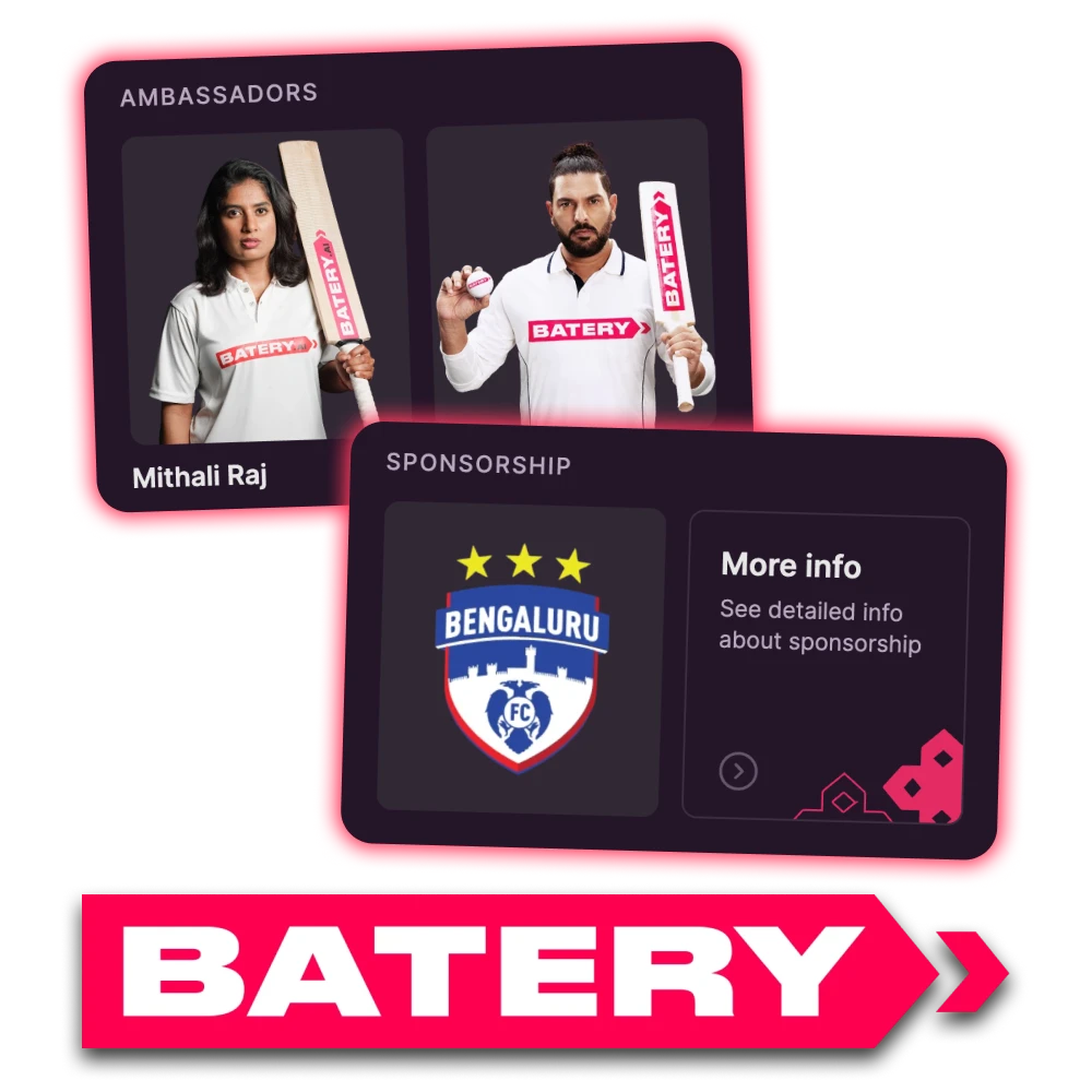 Learn more about Batery Bet casino and betting platform in India.