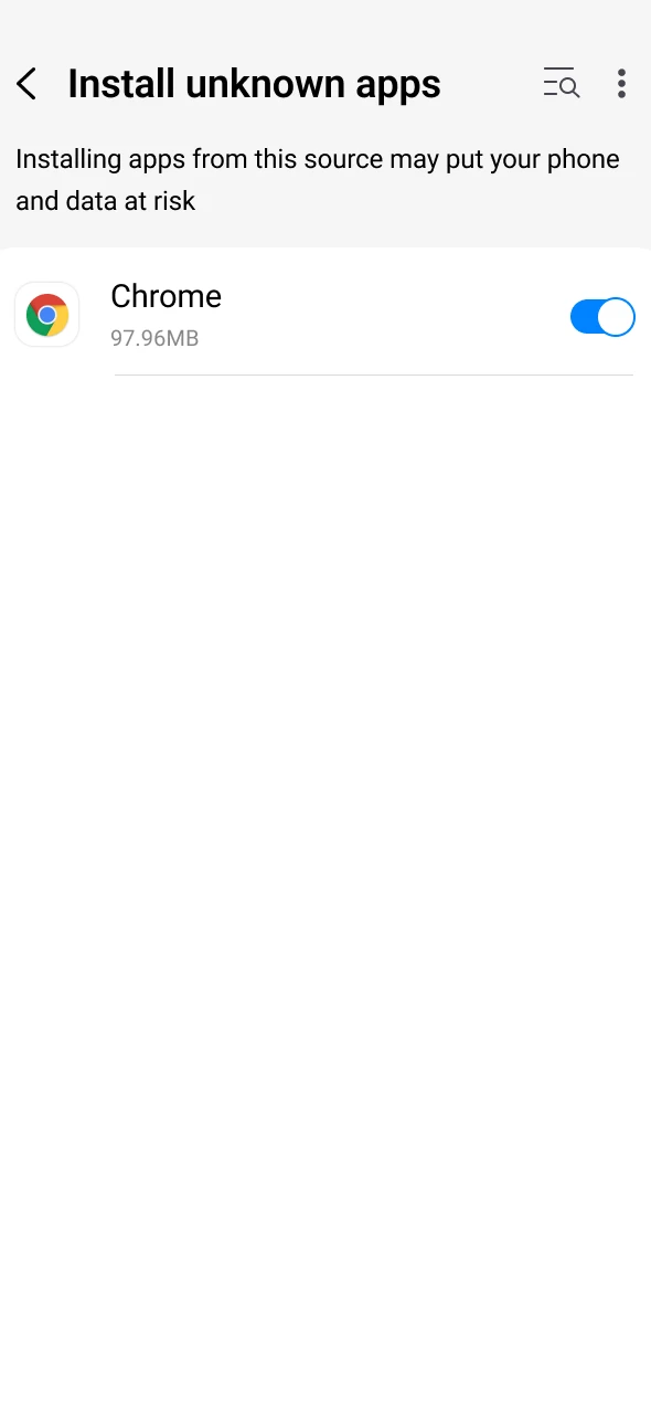 Enable Batery app installation on your device settings.