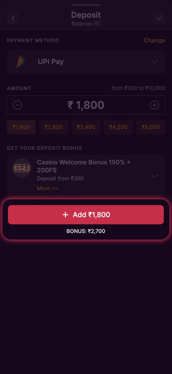 Follow the instructions to finish the Batery payment.