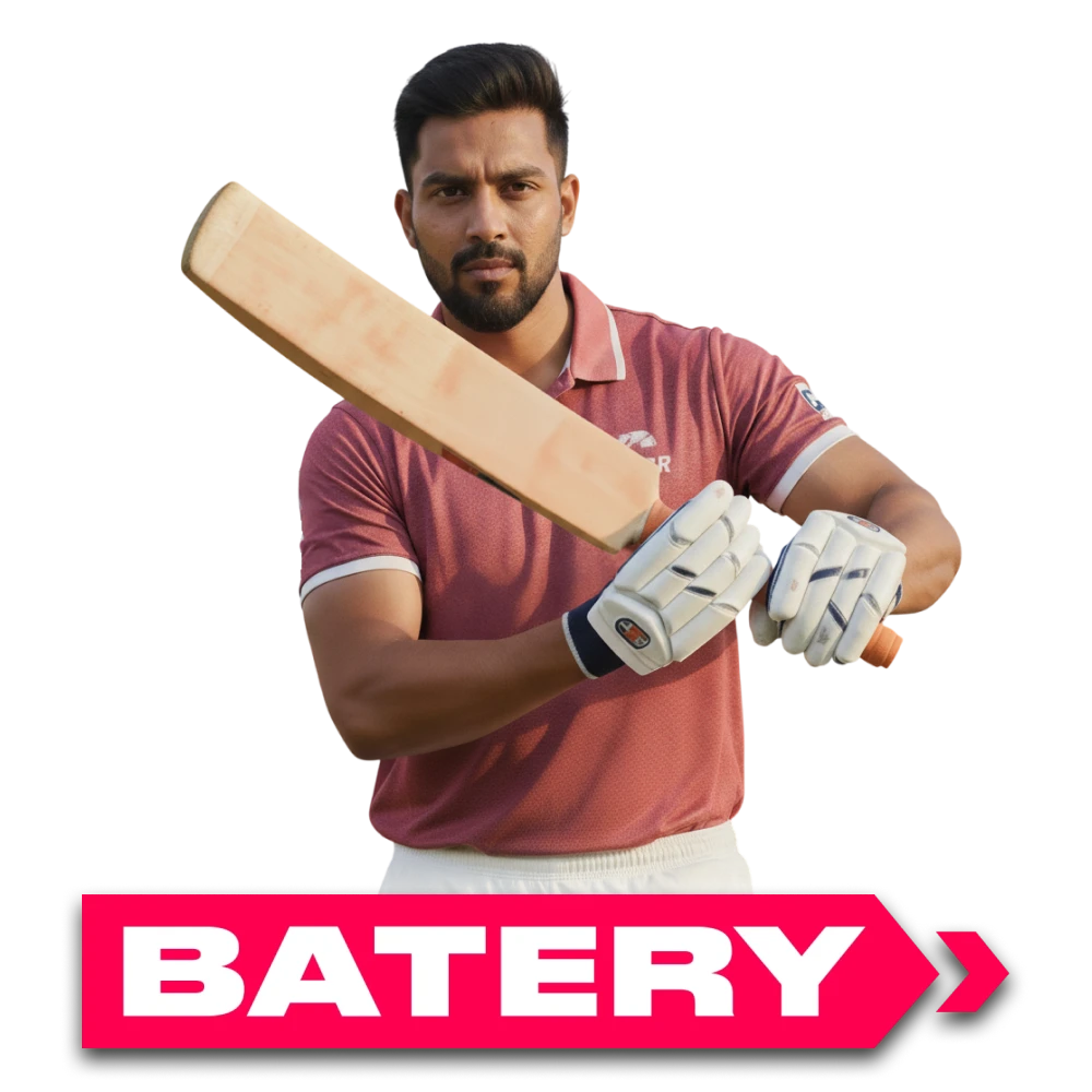 Go to Batery licensed betting and casino platform in India.