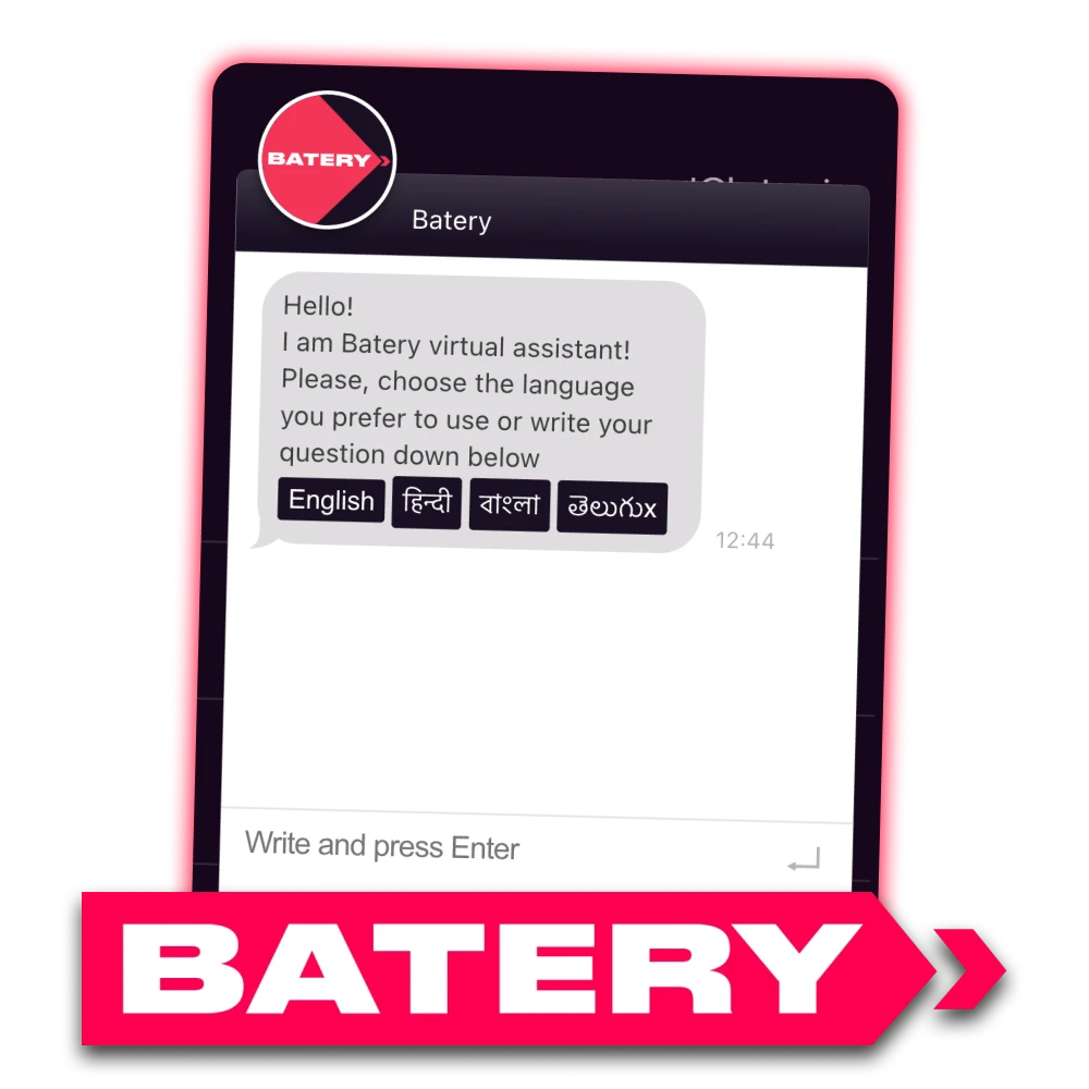Batery support team is online 24/7 to ask your questions.