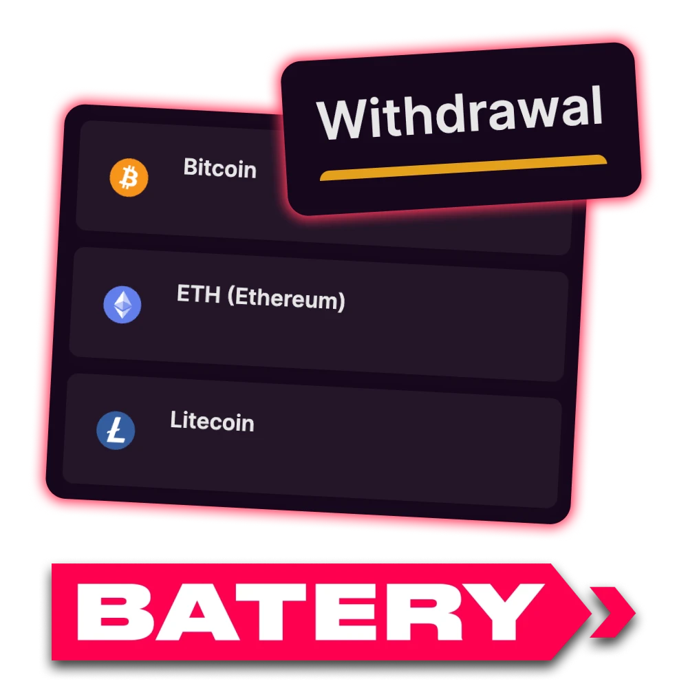 Withdrawing funds from your account is easy with Batery.