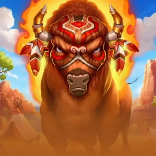 Start playing 10 Flaming Bisons slot at Batery platform.