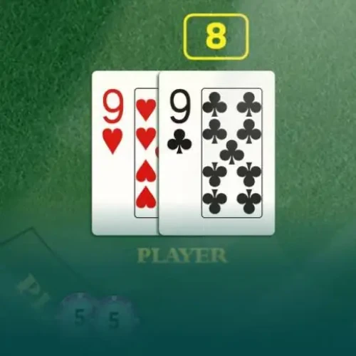 Enjoy traditional Baccarat game at Batery table games section.