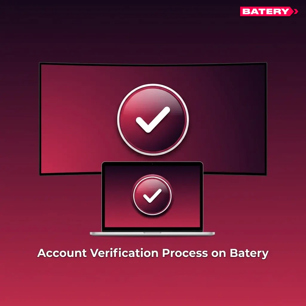 Step-by-step KYC account verification process on Batery including ID proof, address proof, and payment method submission