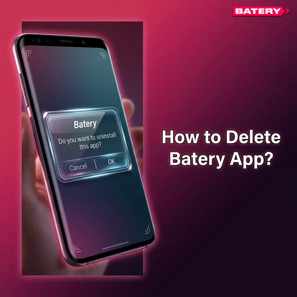 Steps to delete Batery app on Android and iOS by uninstalling or removing bookmark without losing account data