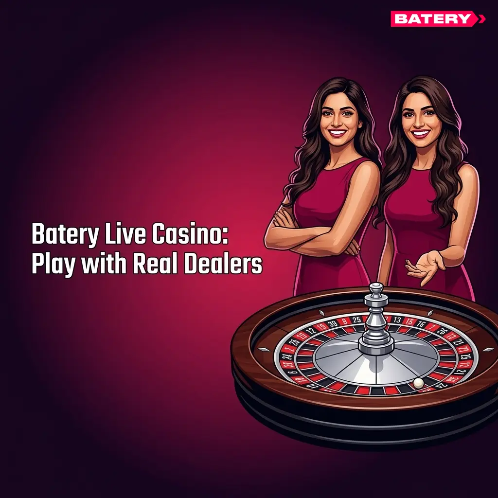 Batery Live Casino real dealers streaming HD games including Teen Patti, Andar Bahar, Baccarat, Blackjack, Roulette