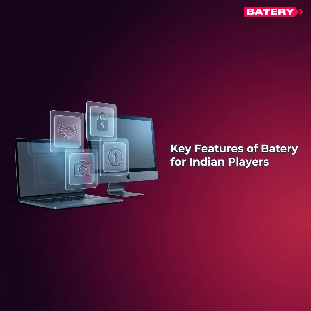 Batery casino key features for Indian players including INR payments, mobile app, games, and 24/7 support