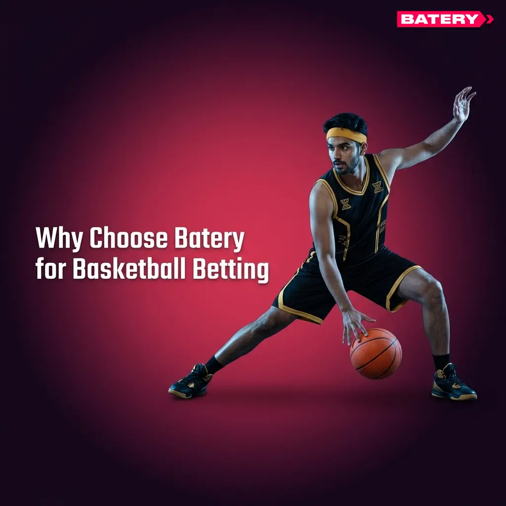 Batery basketball betting platform offering NBA FIBA odds, live betting, UPI payments, and licensed app for Indian bettors